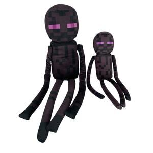 Enderman Minecraft Plush Toy Lot of 2 Stuffed Animal Toy Factory Mojang